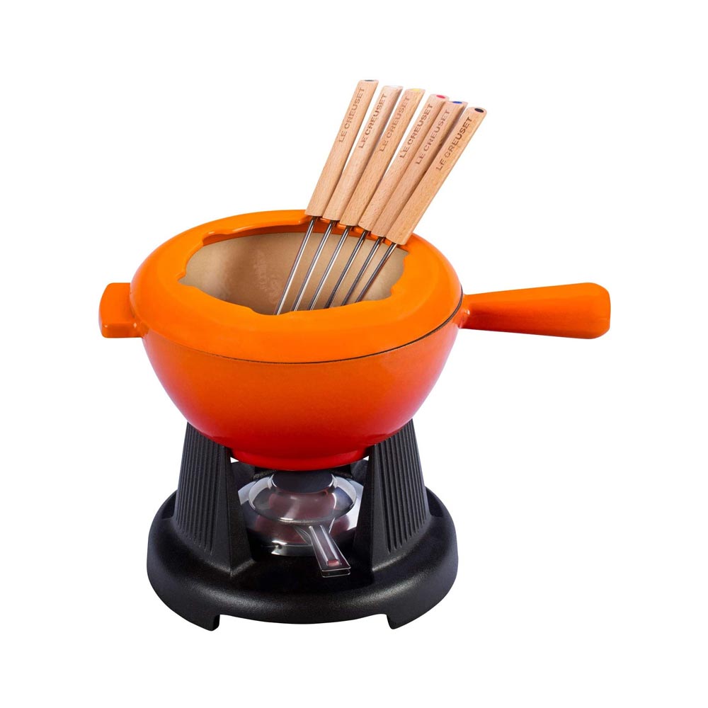 Set de fondue para queso de hierro fundido Le Creuset