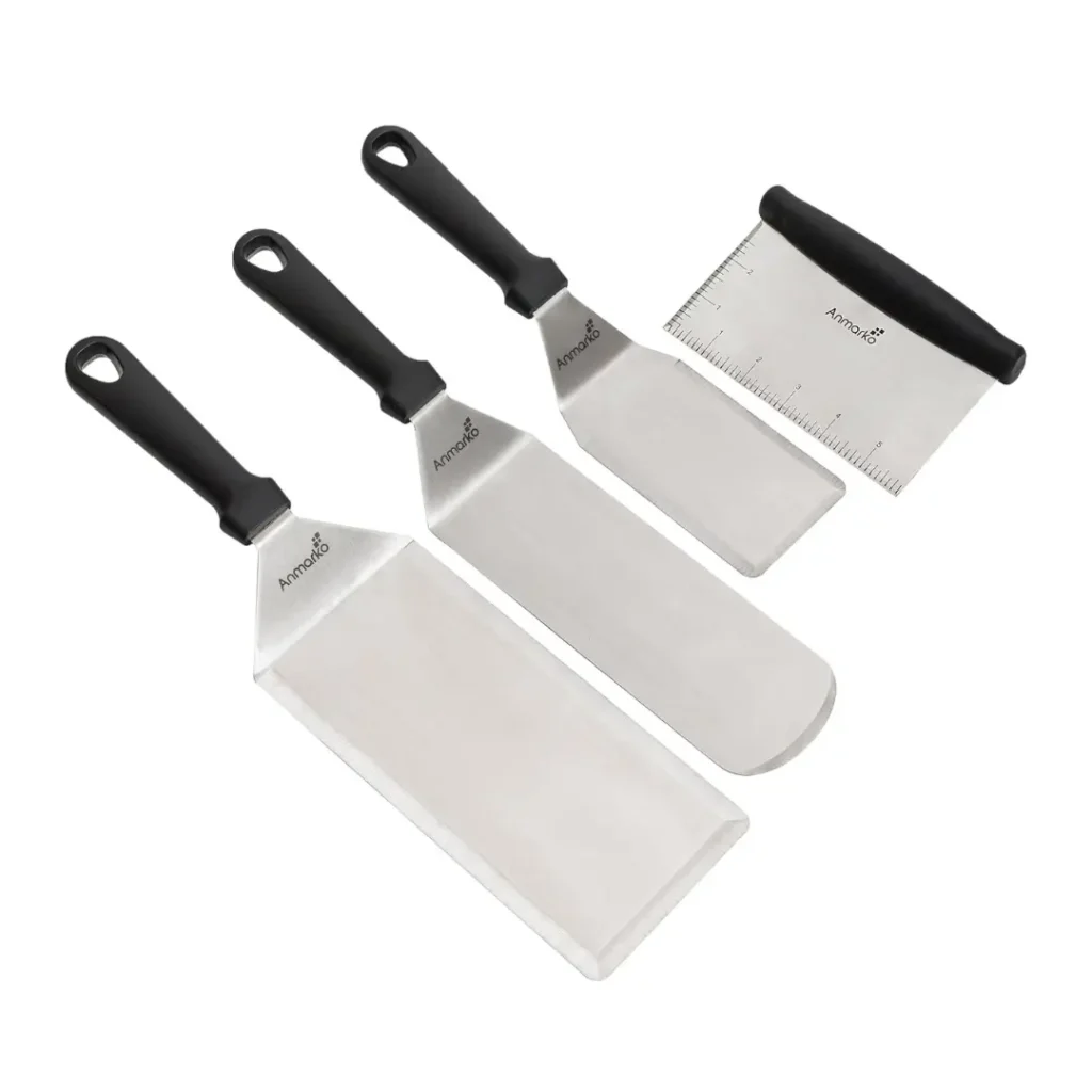 ANMARKO Set de 4 utensilios de cocina de acero inoxidable