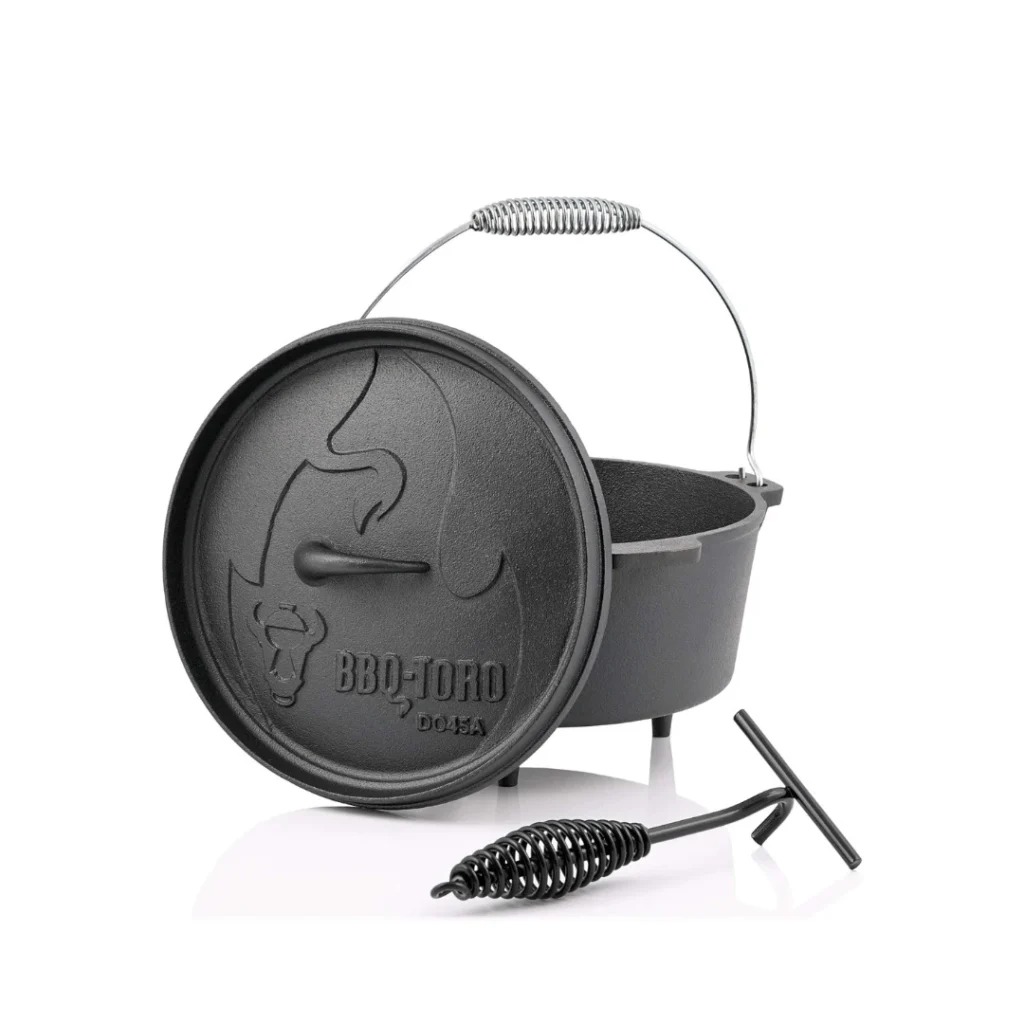 BBQ Toro Dutch Oven Serie Alpha con elevador y tapa 3, 1 L
