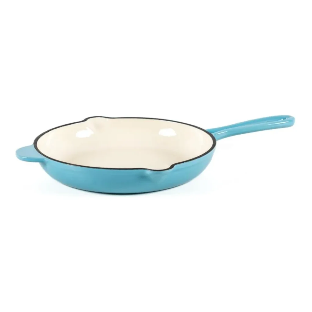 lätt Home Sartén Skillet de Hierro Fundido Azul Caribe